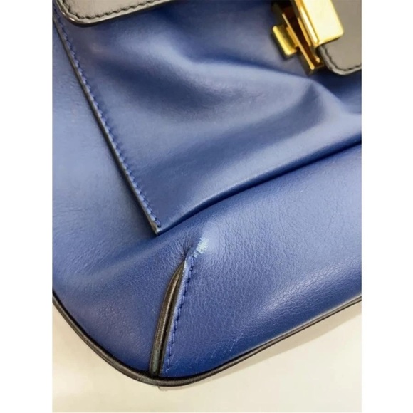 Chloe Black and Navy Shoulder Bag - Picture 7 of 8